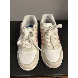 K-Swiss‎ Pink/White Lace Up Low-Top Shoes Sneakers Kids Youth Size 1